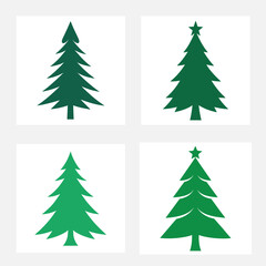 Christmas tree vector illustration style