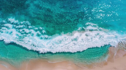 Symmetrical waves creating natural ripple patterns beach aerial photography coastal environment minimalist view nature's beauty