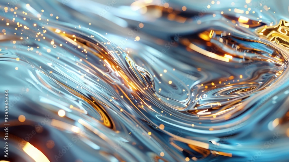 Poster visualizing quantum data flow abstract circuit board landscape with luminescent connections in a fra