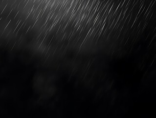 Heavy rain falling at night, dark clouds.