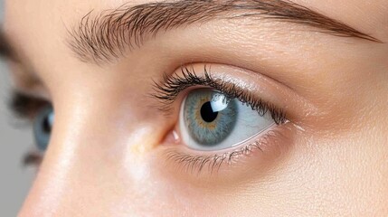 Obraz premium Anisometropia is a condition where the refractive power of the eyes differs significantly, resulting in unequal focus between the eyes.