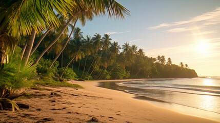 Fototapeta premium trees on the beach