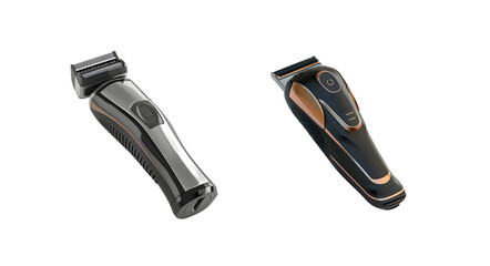 Electric Razor PNG Set Isolated on Transparent Background