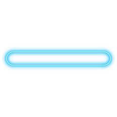 Neon title border frame. LED light line. Neon light effects. Digital elements