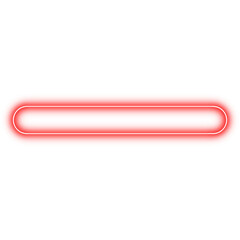 Neon title border frame. LED light line. Neon light effects. Digital elements