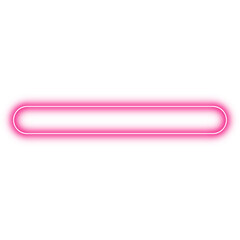 Neon title border frame. LED light line. Neon light effects. Digital elements
