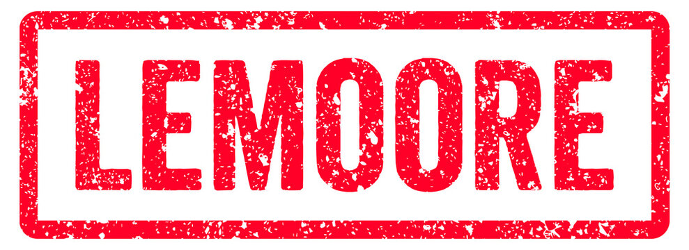 Lemoore Stamp Transparent Seal, Red Grunge Lemoore Word Typography Rubber Stamp Seal