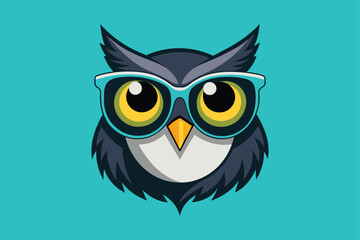 Fototapeta premium owl on white