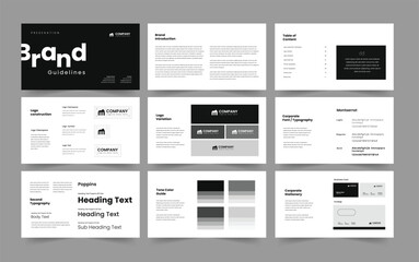 brand guideline presentation slide brand guidelines design