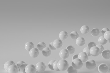 3D render of abstract spheres