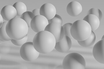 3D render of abstract spheres