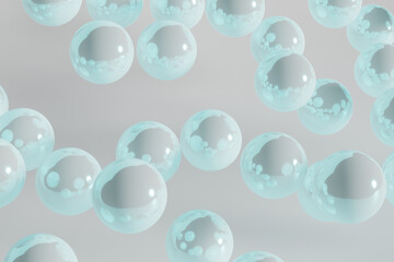 3D render of abstract spheres