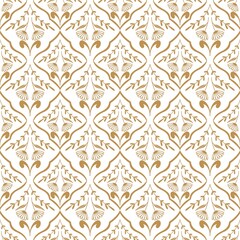 Elegant seamless damask wallpaper pattern