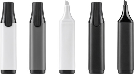 High Resolution Image of Four Different Color Markers