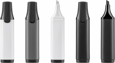 High Resolution Image of Four Different Color Markers