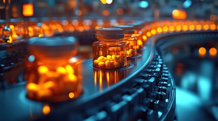 Pharmaceutical Production Line: High-Tech Pill Manufacturing Process