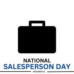 National Salesperson Day. Holiday concept. December 13