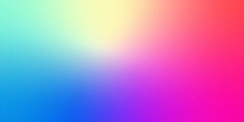 Abstract gradient multicolor and light colorful background, gradient background with grainy texture, Smooth transitions of iridescent colors, Blurred colored abstract background.	