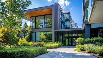 Modern Apartment Design with Lush Surroundings