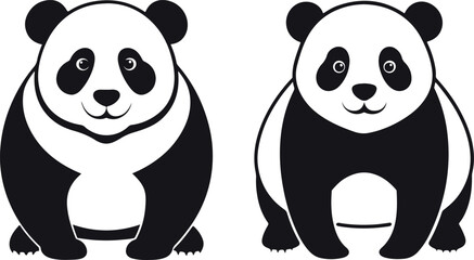 panda bear cartoon vector