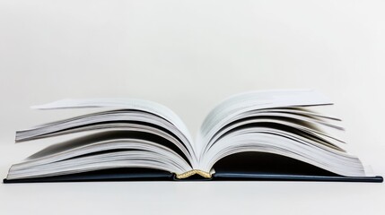 Fototapeta premium Open Book on White Background