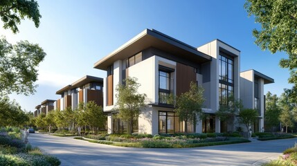 Modern Residential Building with Clean Design