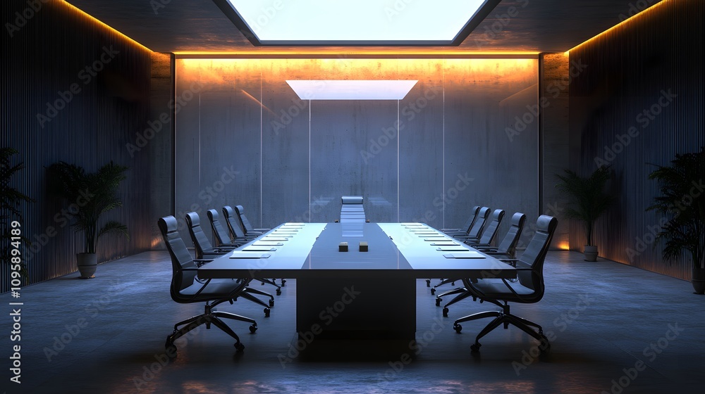 Aufkleber a hybrid meeting room equipped with iot technology for tracking and optimizing resource use. 4k reso