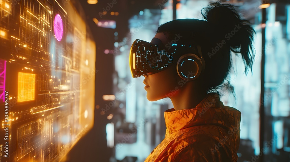 Poster A dynamic collaboration featuring avatars using AR tools to optimize workflows in a metaverse setting. 4k resolution, Cinematic Scene