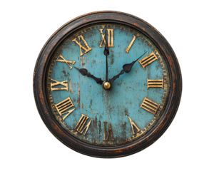 a clock with roman numerals