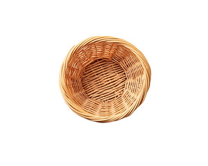 a basket on a white background