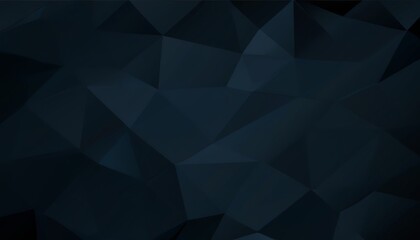 Geometric Shapes on a Deep Blue Abstract Background. Created with generative AI technology