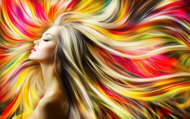 Fototapeta premium Hair color concept