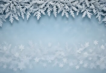 Frosted Christmas backgrounds with snowflakes, icy branches, and a festive winter ambiance