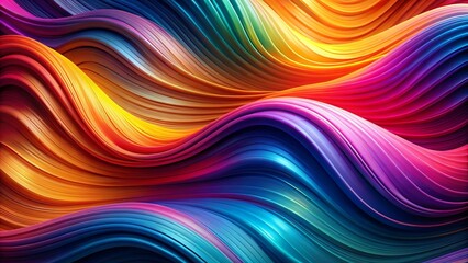 Abstract Colorful Swirling Waves A Vibrant Spectrum of Hues and Dynamic Curves