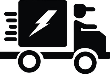 Delivery truck Silhouette Design Illustration