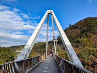 高津戸峡　はねたき橋　群馬県みどり市大間々町