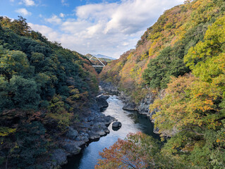 高津戸峡　群馬県みどり市大間々町