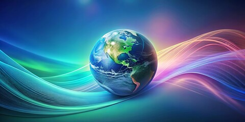 Global Network Connections An Abstract Representation of Worldwide Interconnectivity