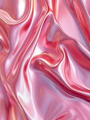 Obraz premium Glossy Red and Pink Silk Texture, Pristinely Clean and Noise-Free