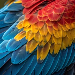 Fototapeta premium blue and yellow macaw
