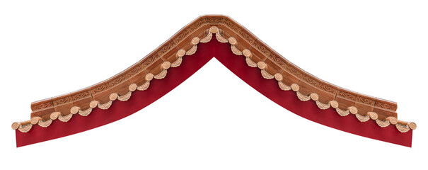 Brown chinese style roof © Ratchapon