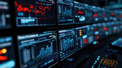 Obraz premium Securing Cyber Defense Center Strategies for Digital Protection Tech Hub Critical Infrastructure Expert Insights