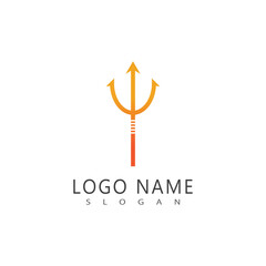 Trident Logo Template vector icon