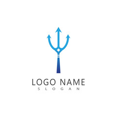 Trident Logo Template vector icon