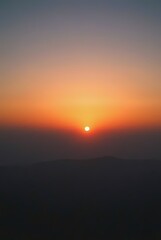 Background Panorama of sunset