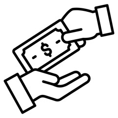Cash Icon Element For Design