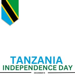 Tanzania Independence Day. National Holiday. December 9. Vector illustration