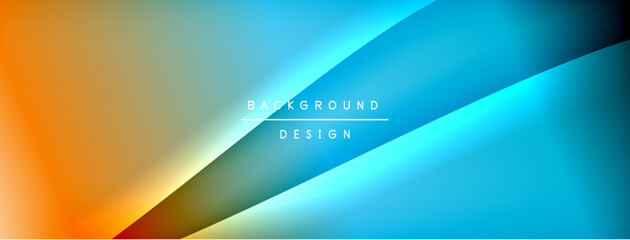 Bright rainbow style color gradient with curve round shape line background. Vector Illustration For Wallpaper, Banner, Illustration, landing page