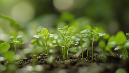 New Life: A Springtime Awakening of Delicate Green Shoots