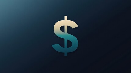 Personal finance logo, minimalist dollar symbol, professional look